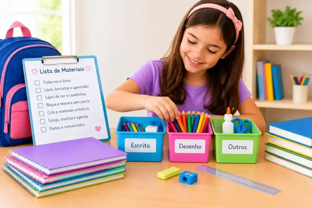 Como organizar o material escolar para a volta às aulas