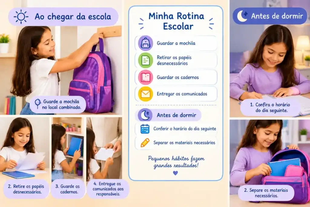 Crie uma rotina diária para cuidar dos materiais