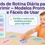 Cards rotina diária para imprimir PDF: Modelos prontos e fáceis de usar