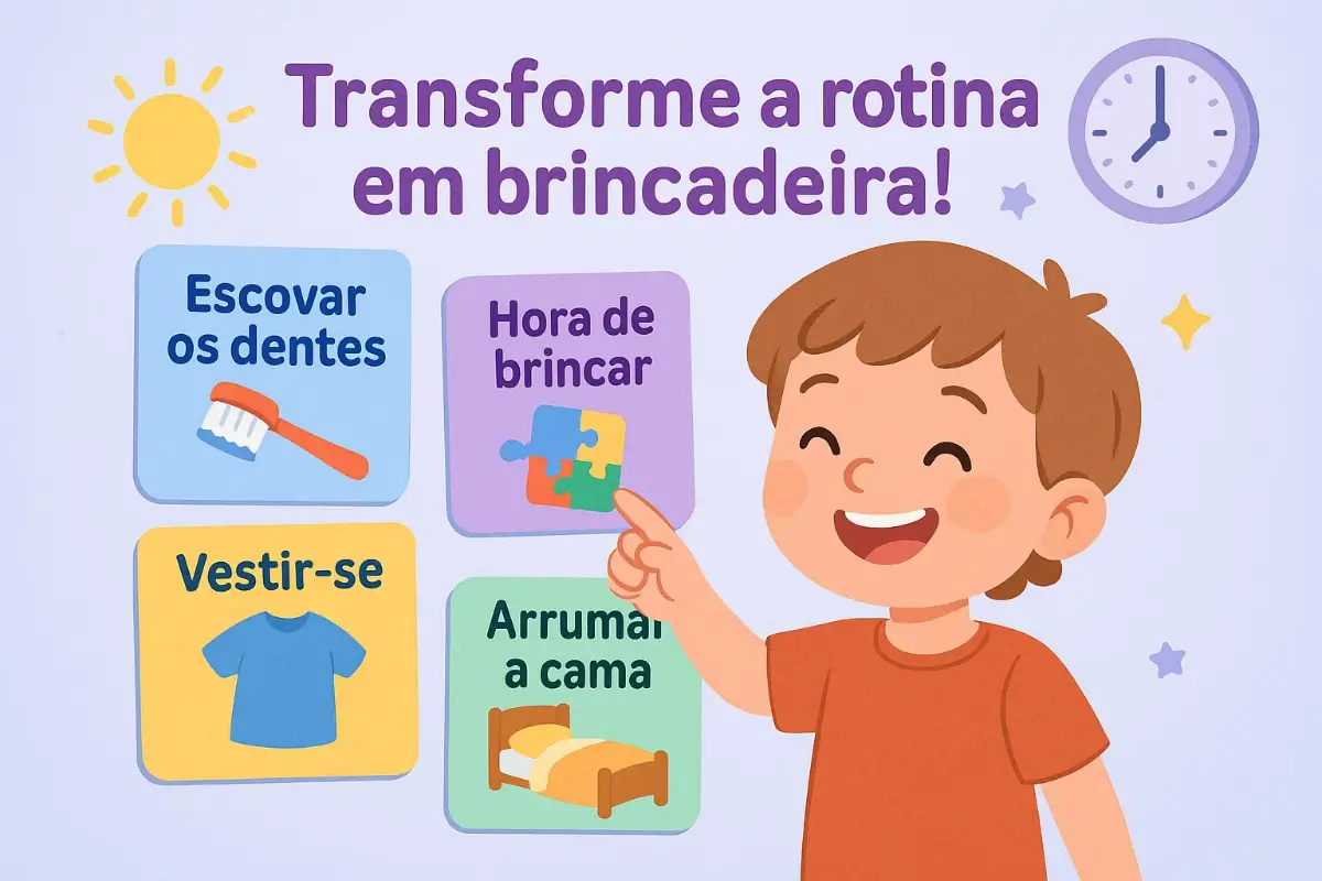Como usar cards rotina diária para imprimir e acabar com as birras
