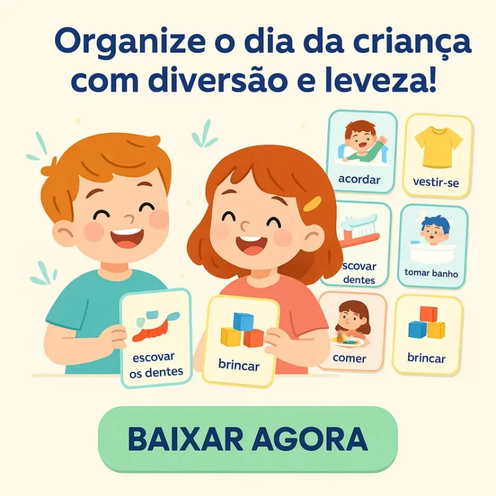 Rotina diária infantil para imprimir em pdf ad