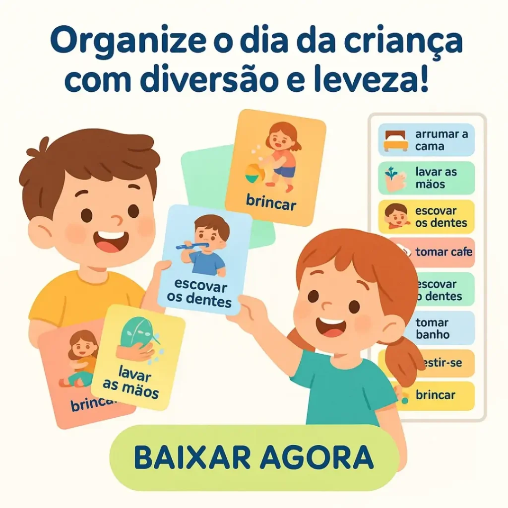 Rotina diária infantil para imprimir em pdf ad