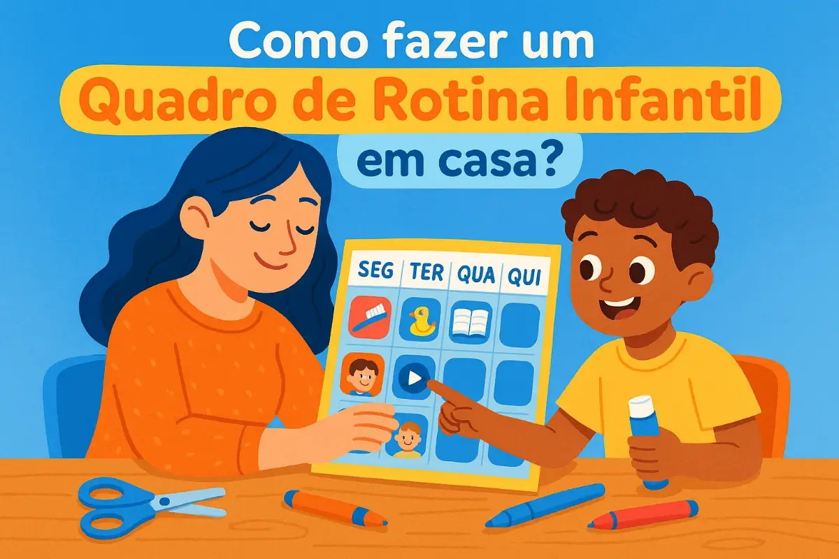Como fazer um Quadro de Rotina Infantil em casa?