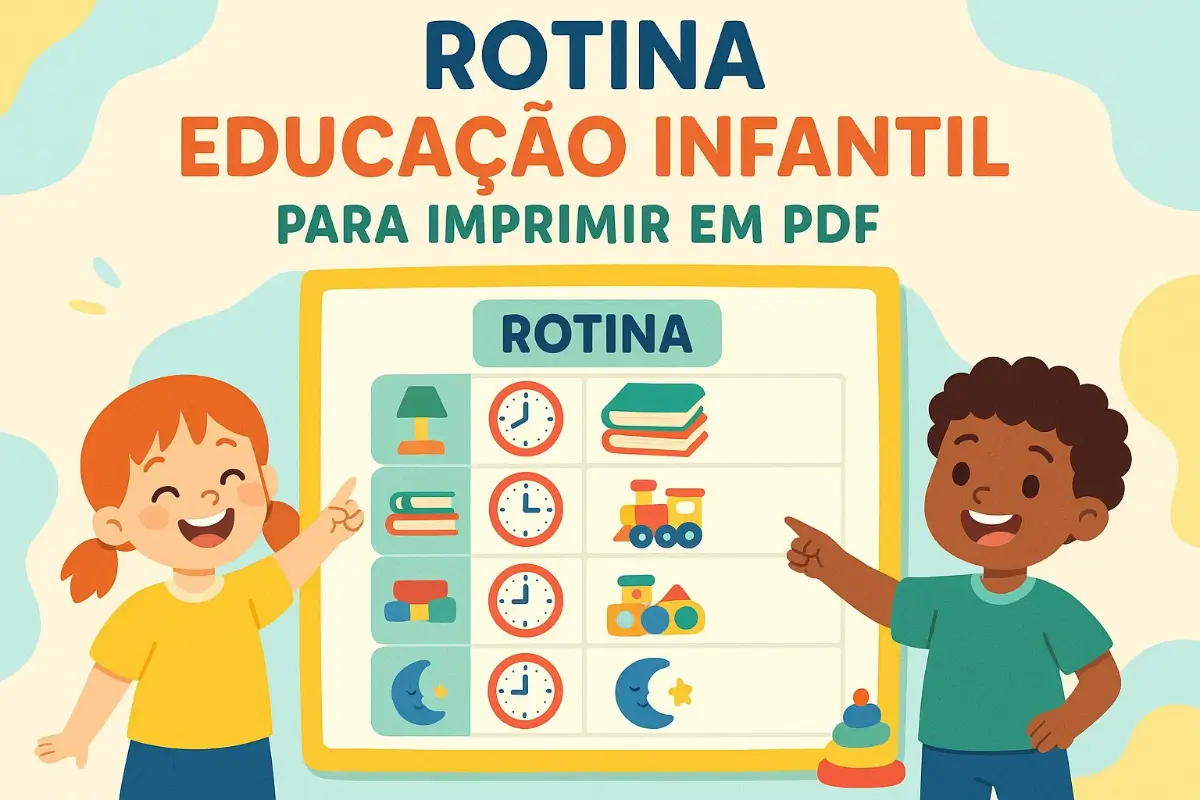 Rotina educação infantil para imprimir em PDF
