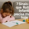 7 Sinais de que a Rotina Infantil precisa mudar hoje