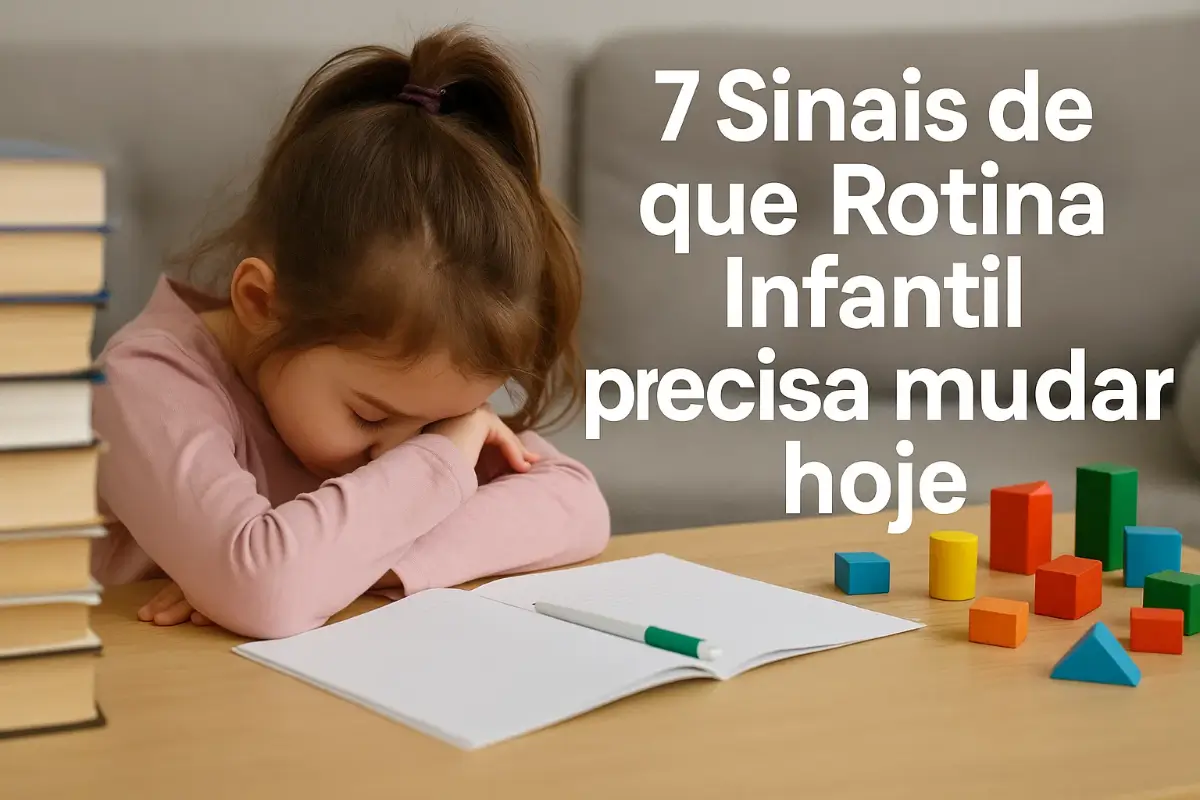 7 Sinais de que a Rotina Infantil precisa mudar hoje