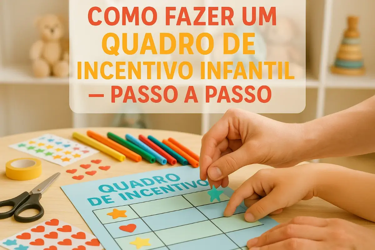 Como Fazer um Quadro de Incentivo Infantil Passo a Passo