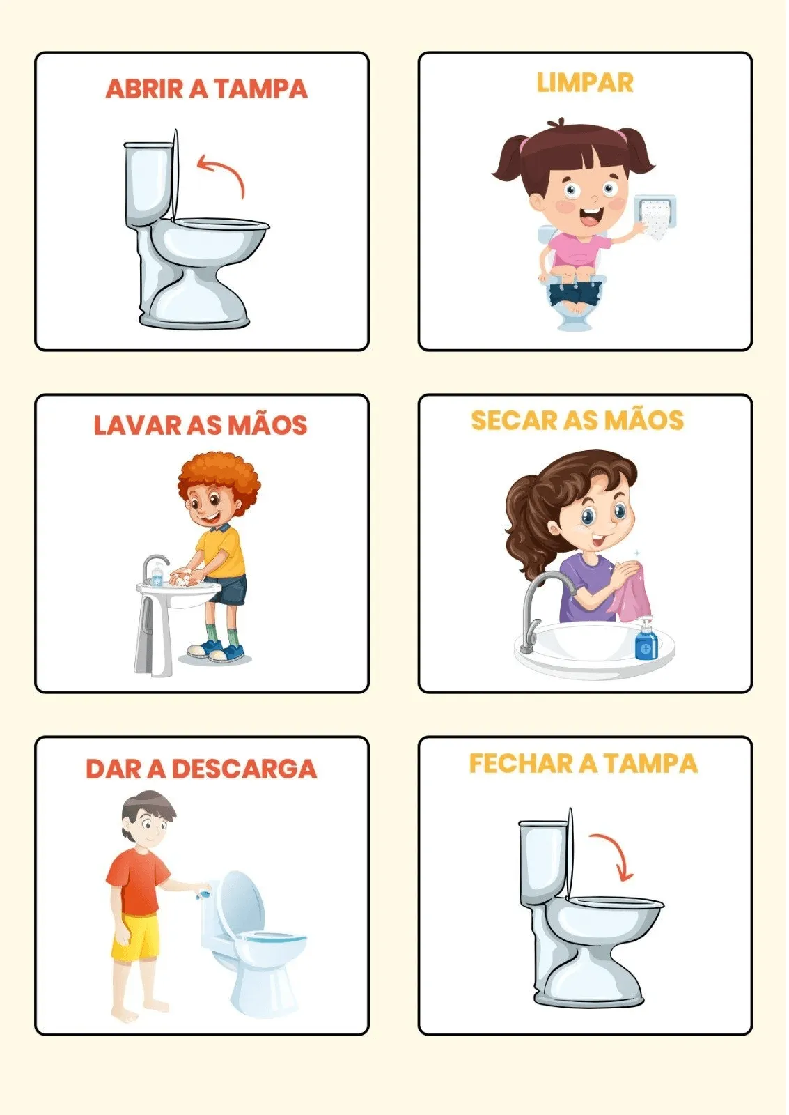Rotina diária infantil para imprimir pdf
