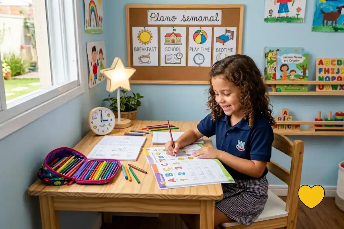 Como criar uma rotina de estudos para crianças do 1º ano